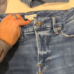 Good American Light Blue Denim Pants